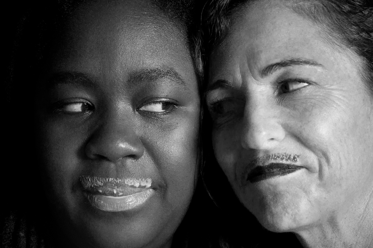 Aisha and Roni baw mustaches-4